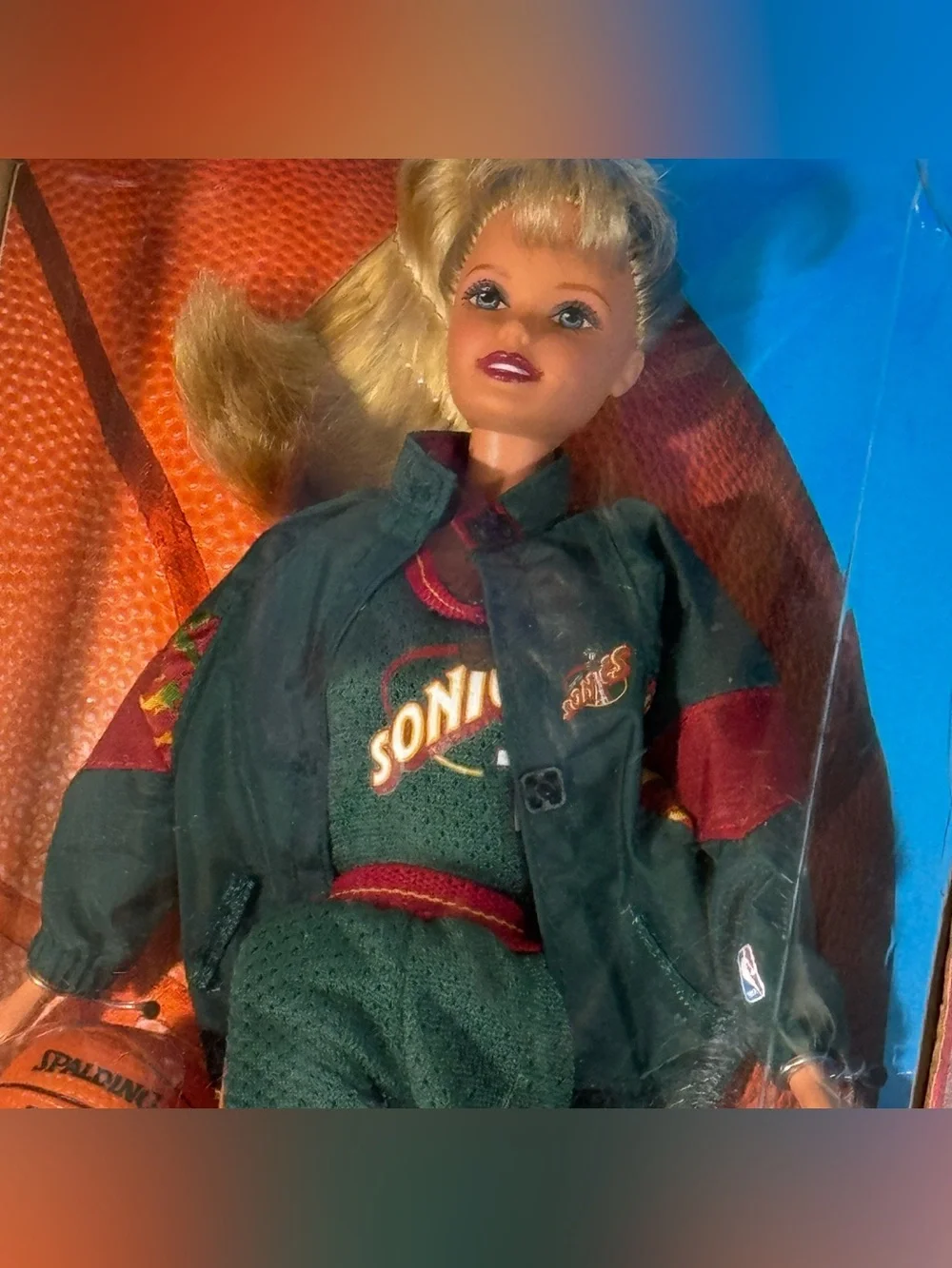 VTG 1998 Mattel NBA Barbie Seattle SuperSonics Doll #20718 NRFB NEW Team Uniform